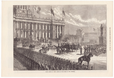 Prince Arthur at Leeds: Arrival of the Prince at the Townhall